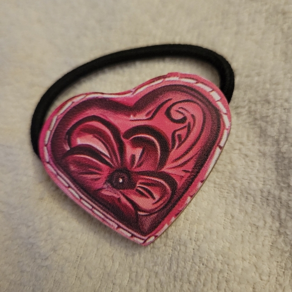 Accessories - Assorted Faux Leather  Hair Ties. Set of 3.